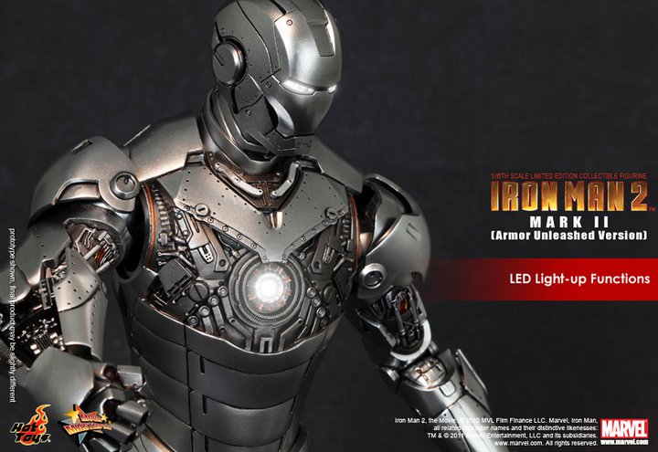 Hot Toys 1/6 アイアンマン・マーク2 アーマー・アンリーシュド版 Amazon.com: Hot Toys Iron Man 2 Movie Masterpiece Limited